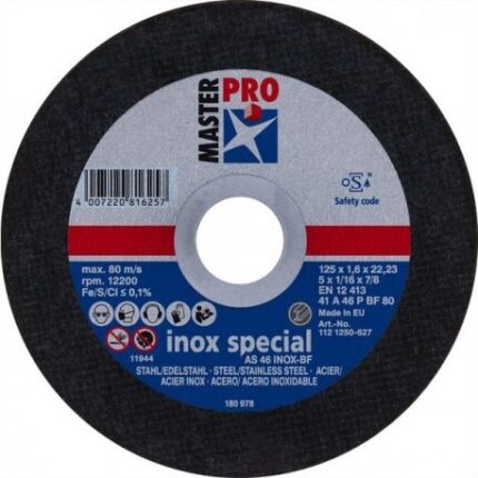 Disque à tronçonner inox et acier PSF MP