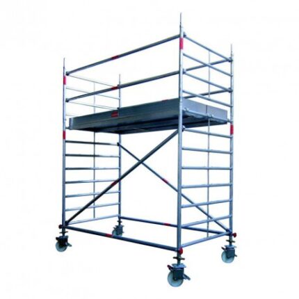 Échafaudage roulant ALUXIS 140 Aluminium, haut. plancher 4 m